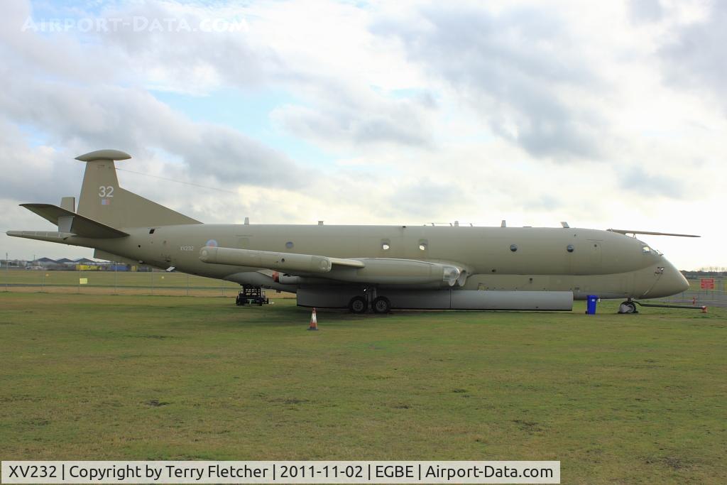 XV232, Hawker Siddeley Nimrod MR.2 C/N 8007, At Airbase Museum at Coventry Airport