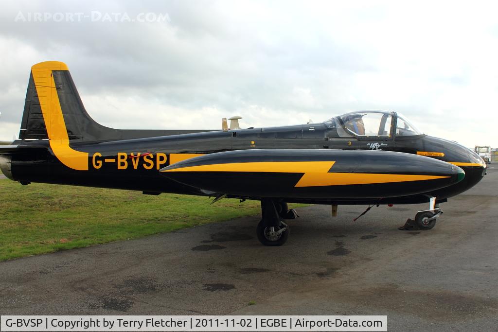 G-BVSP, 1959 Hunting P-84 Jet Provost T.3A C/N PAC/W/6327, At Airbase Museum at Coventry Airport