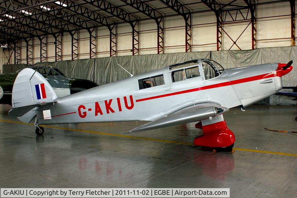 G-AKIU, 1948 Percival P-44 Proctor 5 C/N AE129, At Airbase Museum at Coventry Airport