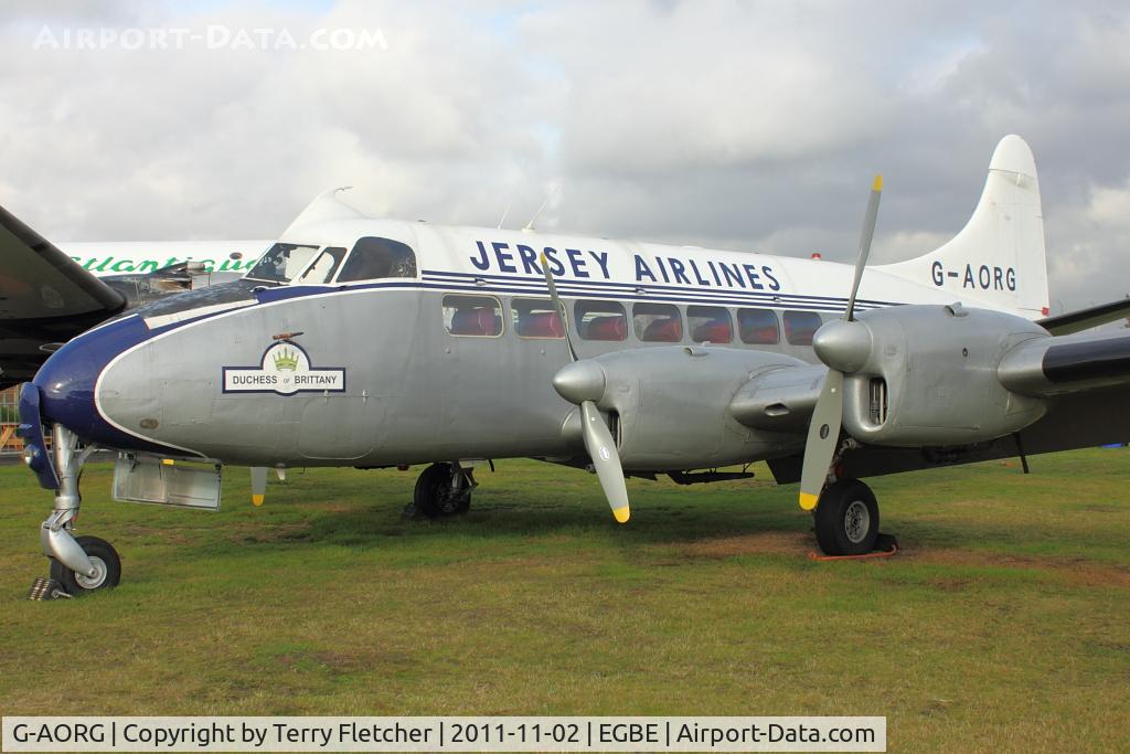 G-AORG, 1956 De Havilland DH-114 Sea Heron C.1 C/N 14101, At Airbase Museum at Coventry Airport