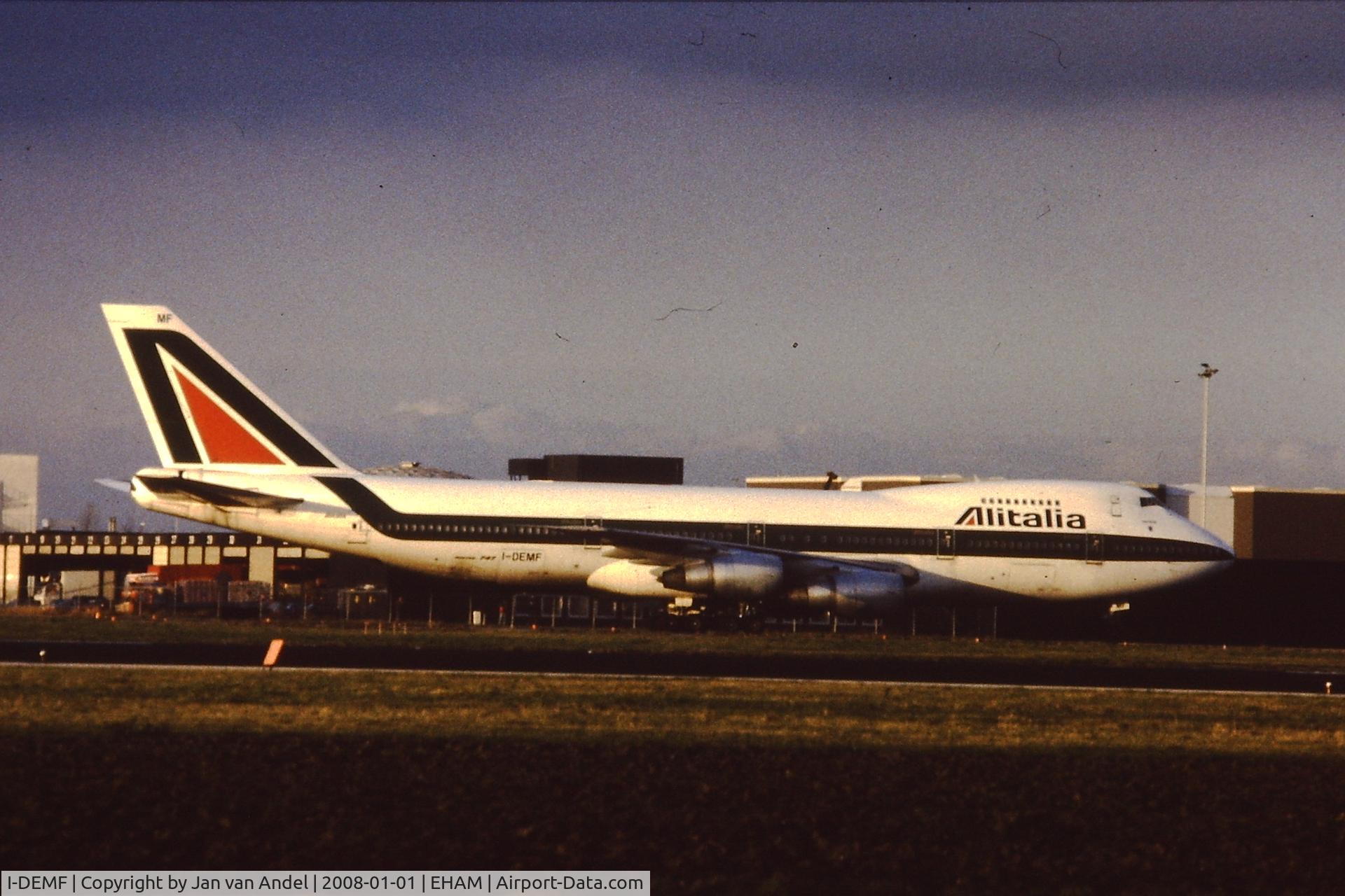 I-DEMF, 1980 Boeing 747-243B C/N 22508, Alitalia B747-243B  Schiphol Amsterdam
Early   1980 's