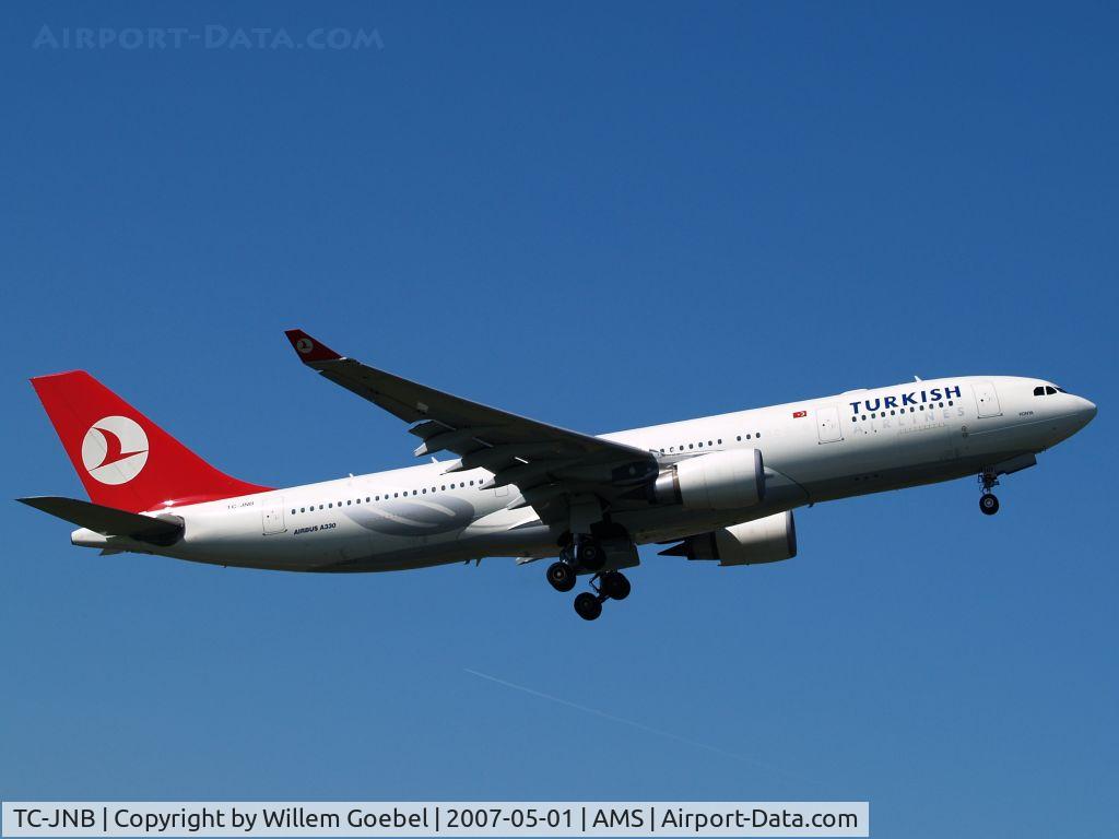 TC-JNB, 2005 Airbus A330-204 C/N 704, Take off from Schiphol Airport on runway 36L