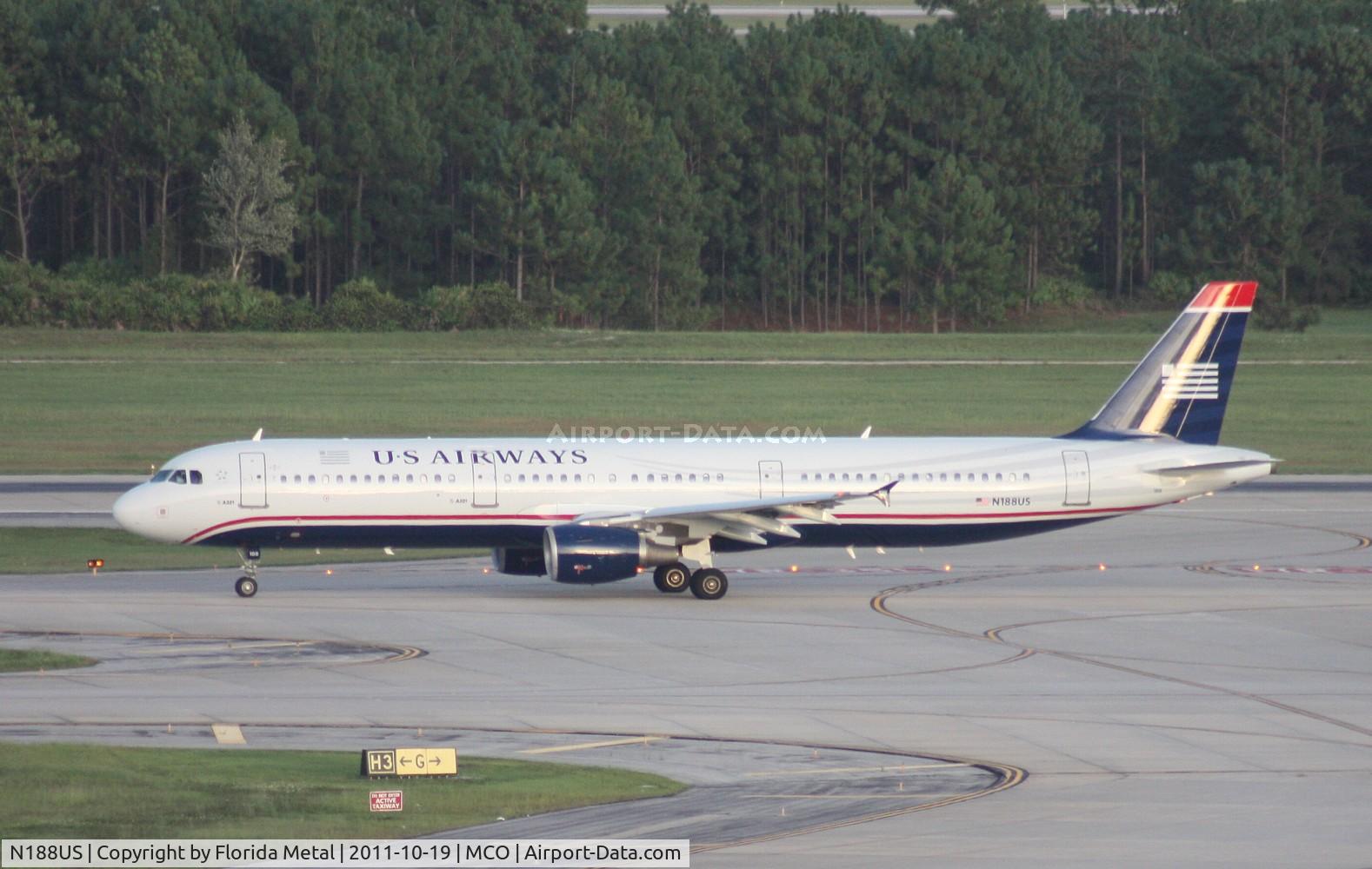 N188US, 2002 Airbus A321-211 C/N 1724, US Airways A321