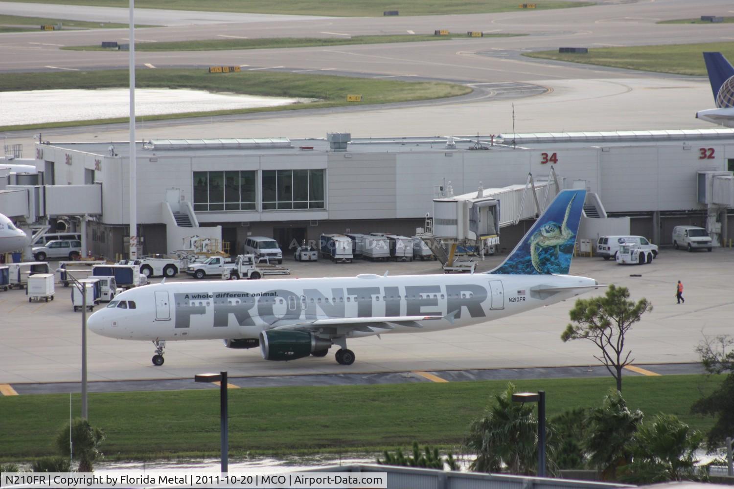 N210FR, 2011 Airbus A320-214 C/N 4668, Sheldon the Sea Turtle (picture was formerly on an A318)