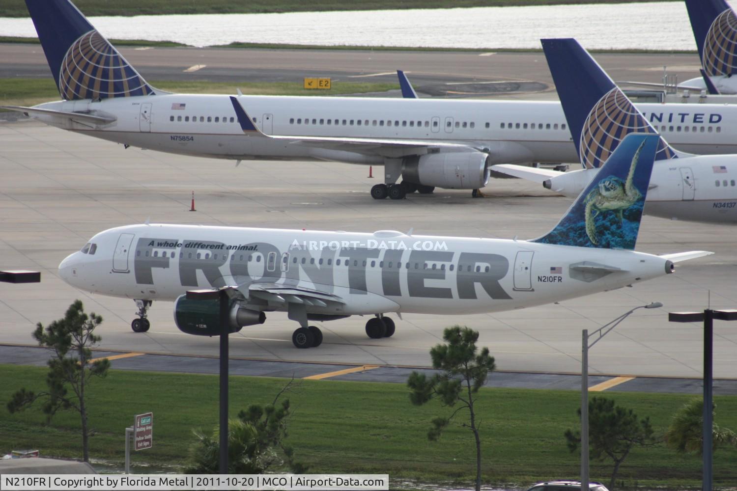 N210FR, 2011 Airbus A320-214 C/N 4668, Frontier A320