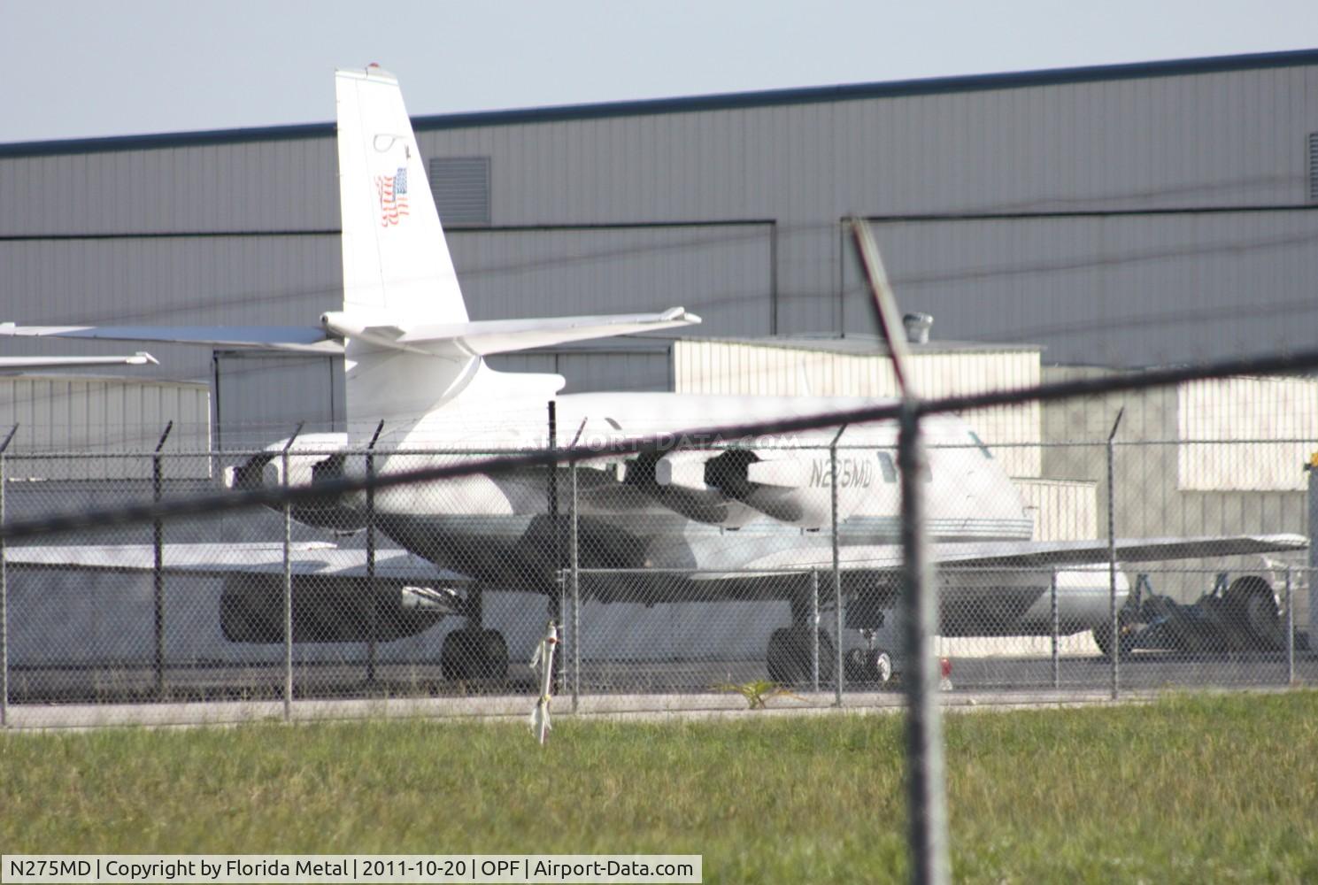 N275MD, 1978 Lockheed L-1329-25 Jetstar II C/N 5230, Jetstar at OPF - Triple fence again caused problems and I wasn't going to try to be creative by standing on top of my car for a picture with the Guard booth for the US Coast Guard station 50 ft away
