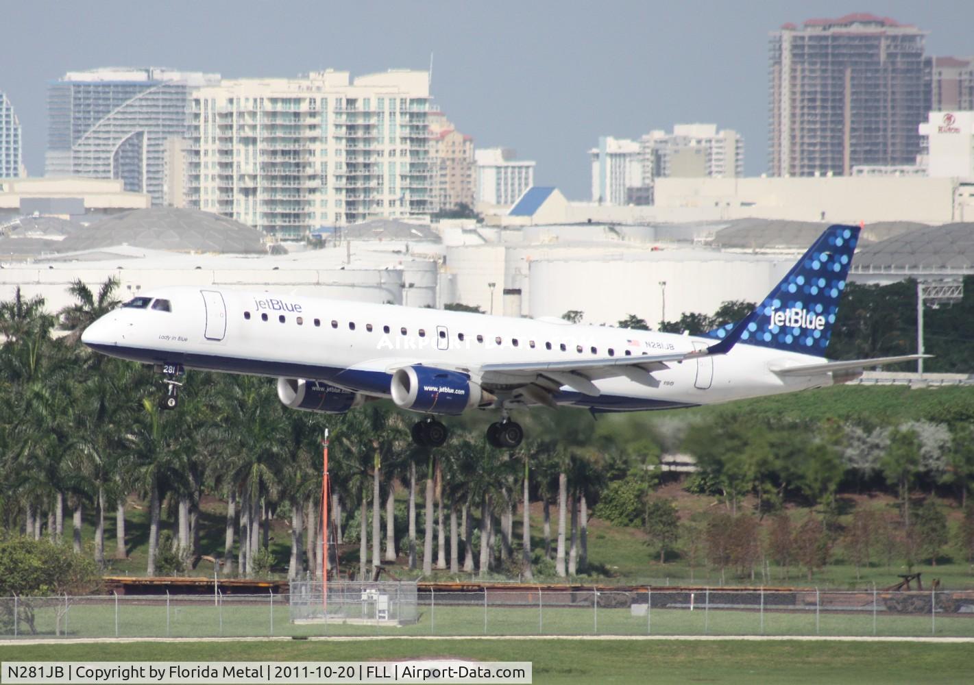 N281JB, 2007 Embraer 190AR (ERJ-190-100IGW) C/N 19000103, 