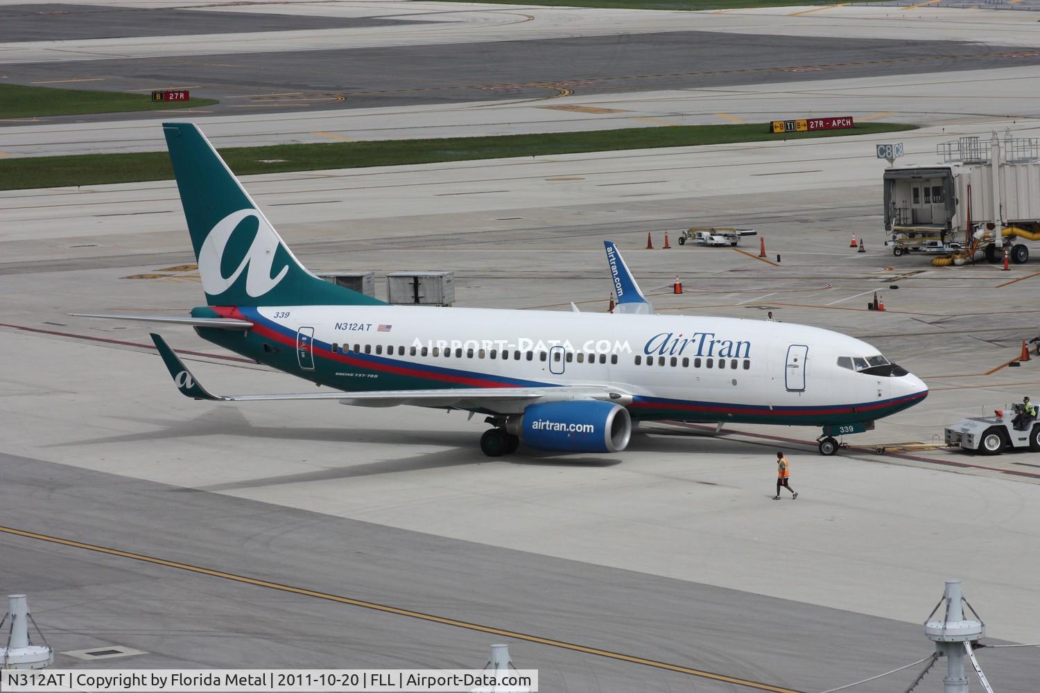 N312AT, 2006 Boeing 737-7BD C/N 35110, Air Tran 737