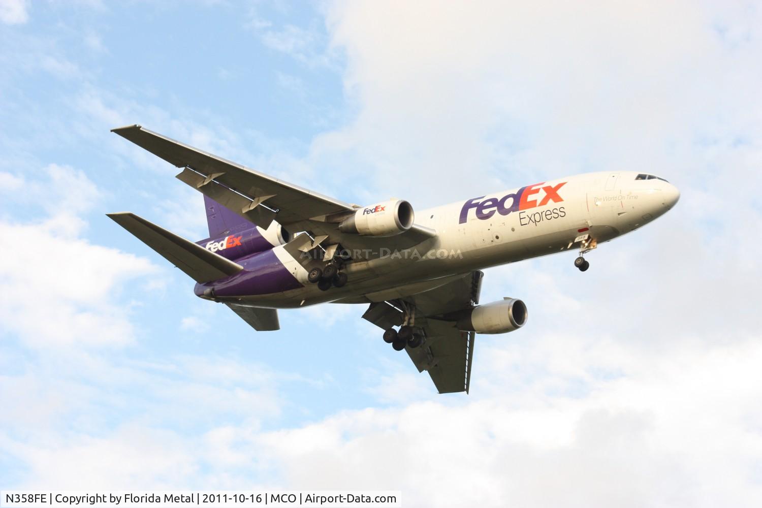 N358FE, 1979 McDonnell Douglas MD-10-10F C/N 46633, Fed Ex MD-10