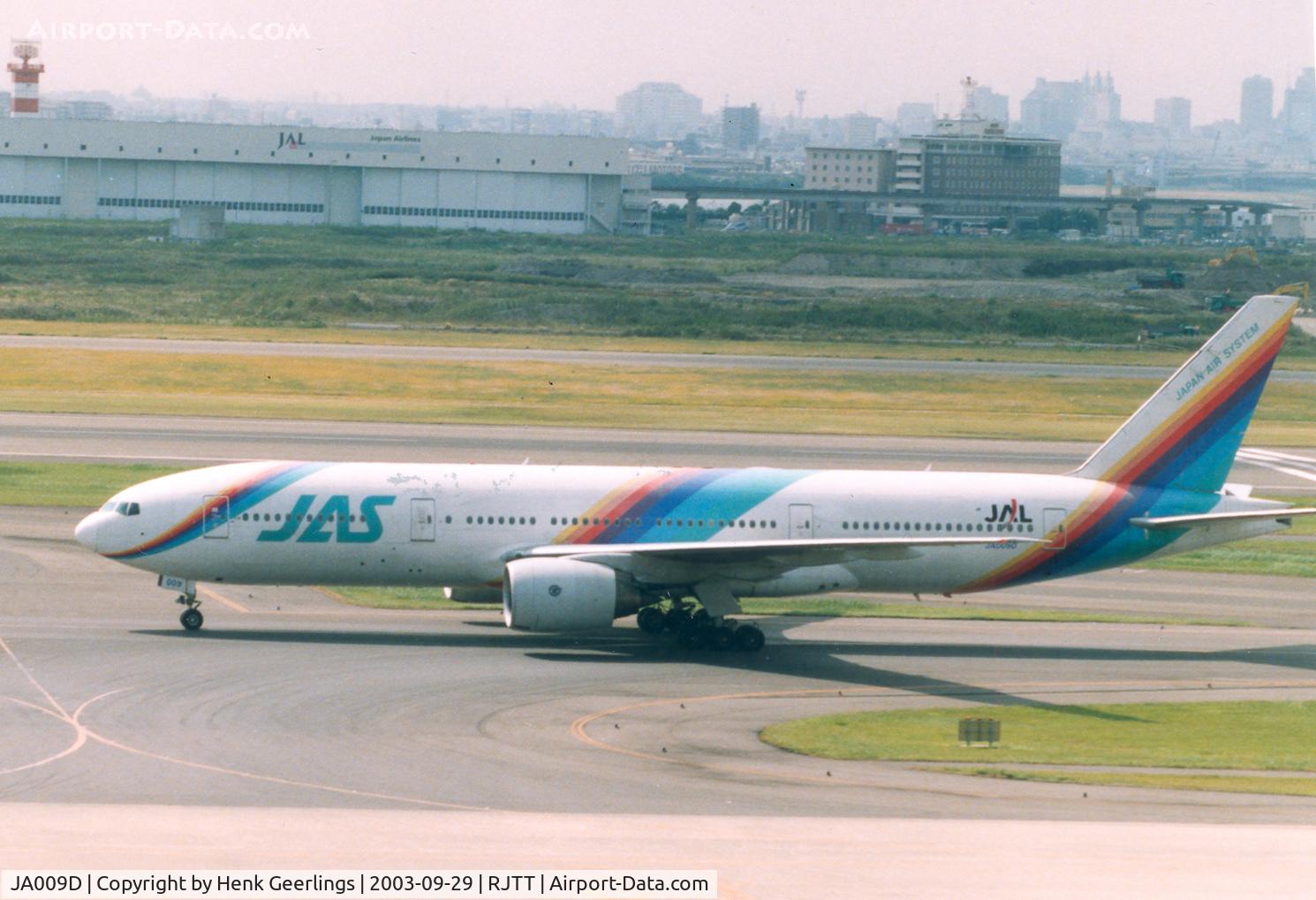 JA009D, 1998 Boeing 777-289 C/N 27641, JAS - JAL