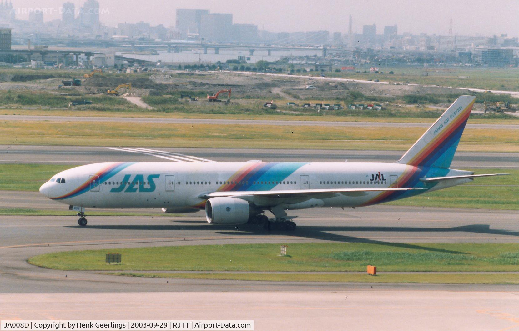 JA008D, 1998 Boeing 777-289 C/N 27640, JAS - JAL