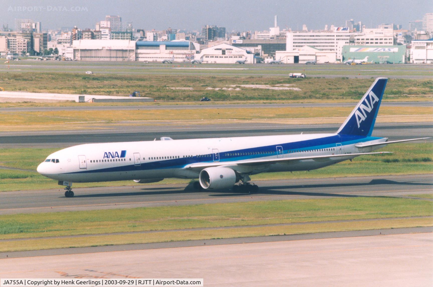 JA755A, 1999 Boeing 777-381 C/N 28275, ANA