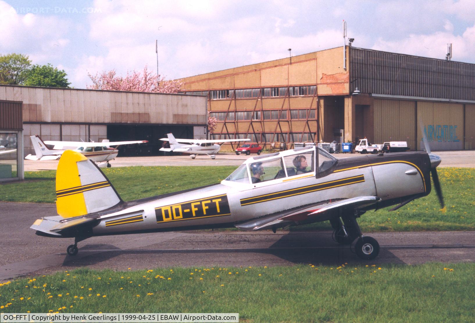 OO-FFT, 1951 De Havilland DHC-1 Chipmunk Mk22A C/N C1/0475, Antwerp  Deurne Airport