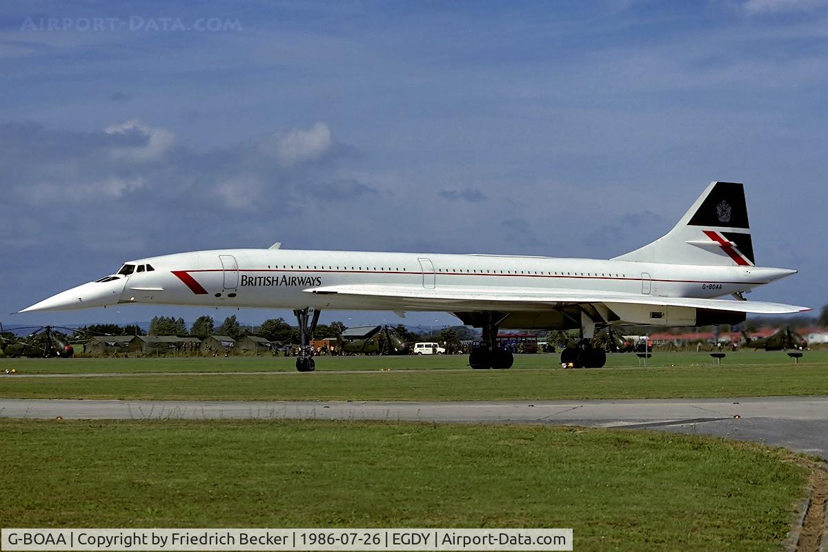 G-BOAA, 1974 Aerospatiale-BAC Concorde 1-102 C/N 100-006, decelerating after touchdown