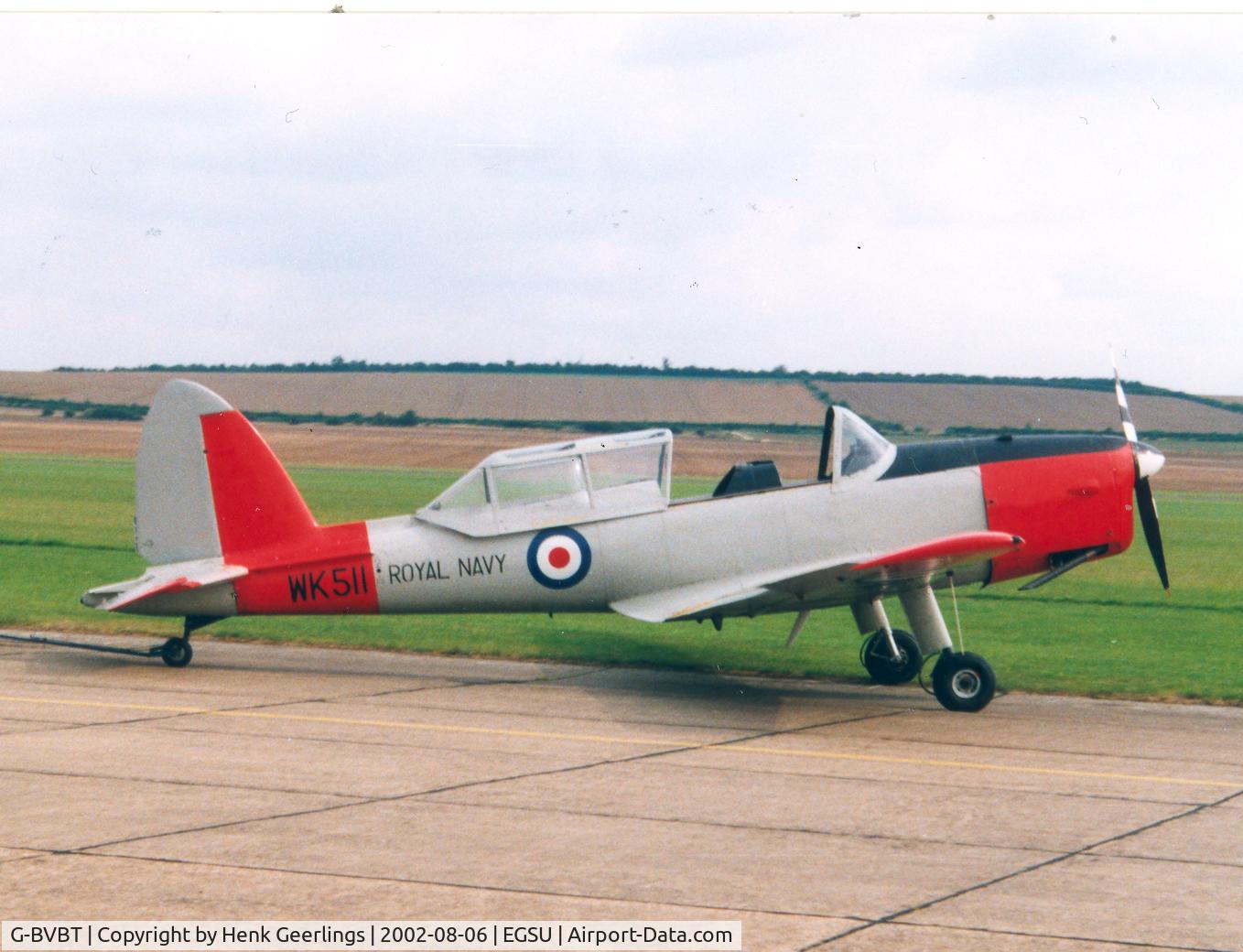 G-BVBT, 1950 De Havilland DHC-1 Chipmunk T.10 C/N C1/0547, Chipmunk cs WK511 Royal Navy .