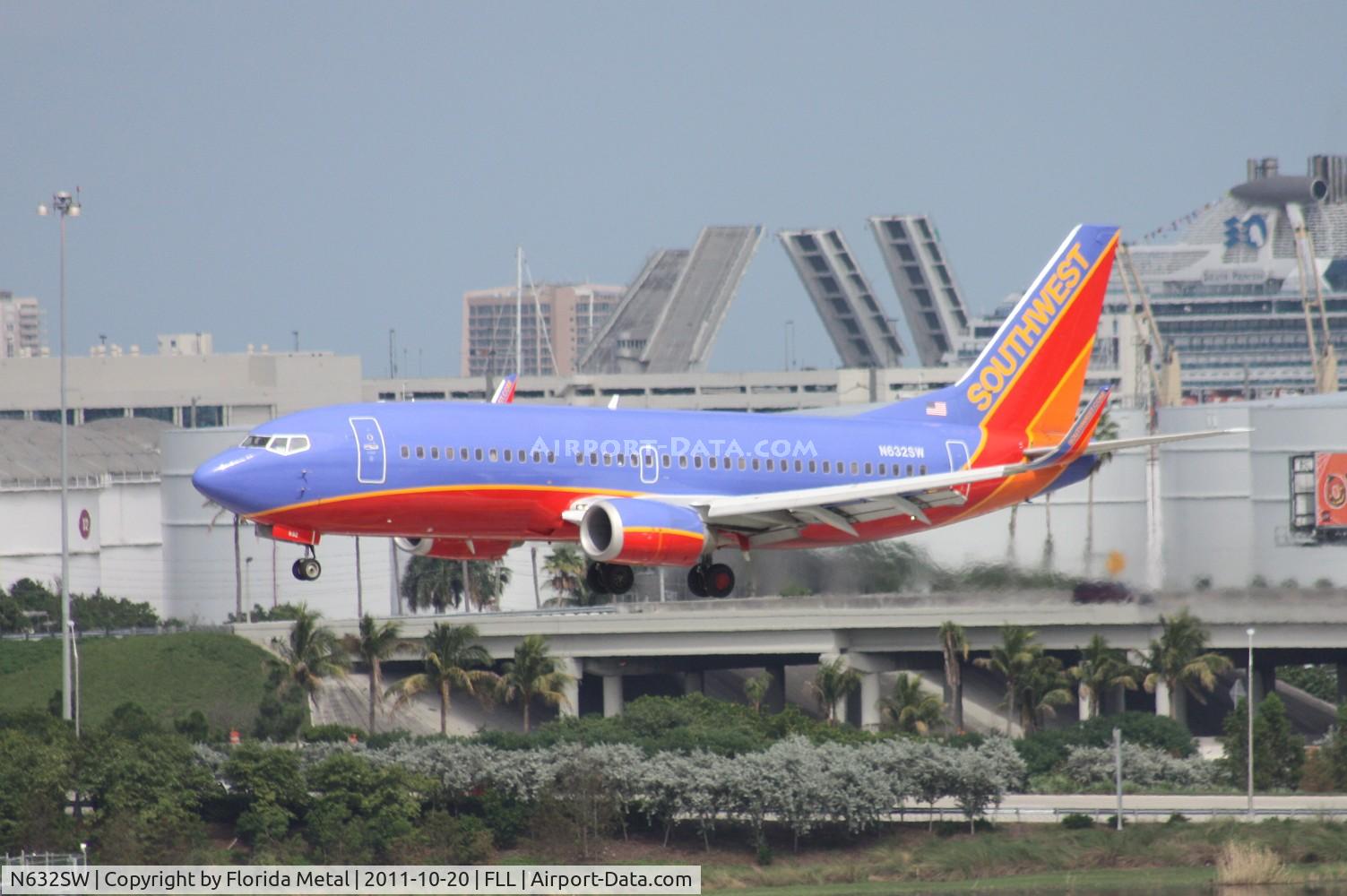 N632SW, 1996 Boeing 737-3H4 C/N 27707, Southwest 737