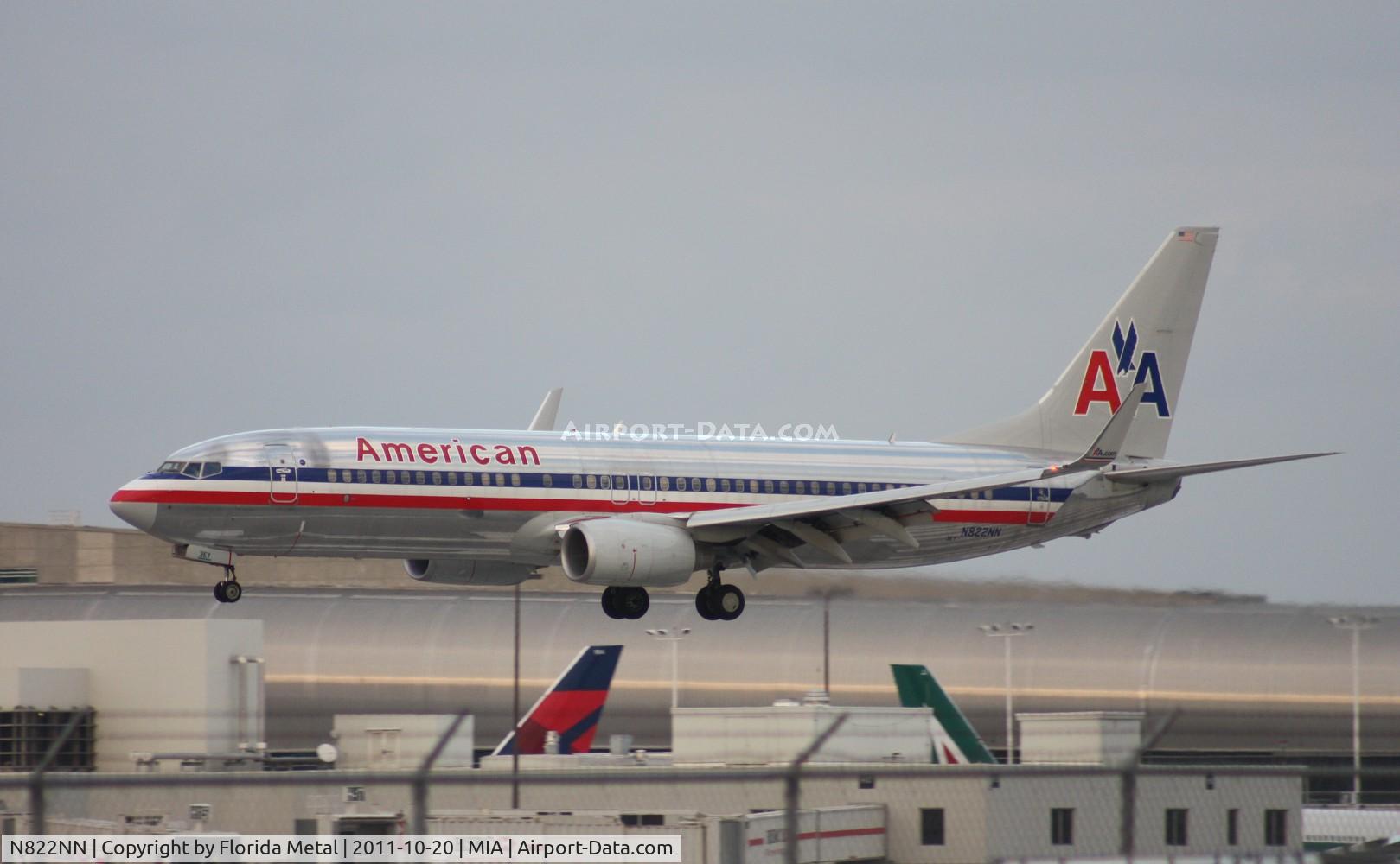N822NN, 2009 Boeing 737-823 C/N 31085, American 737