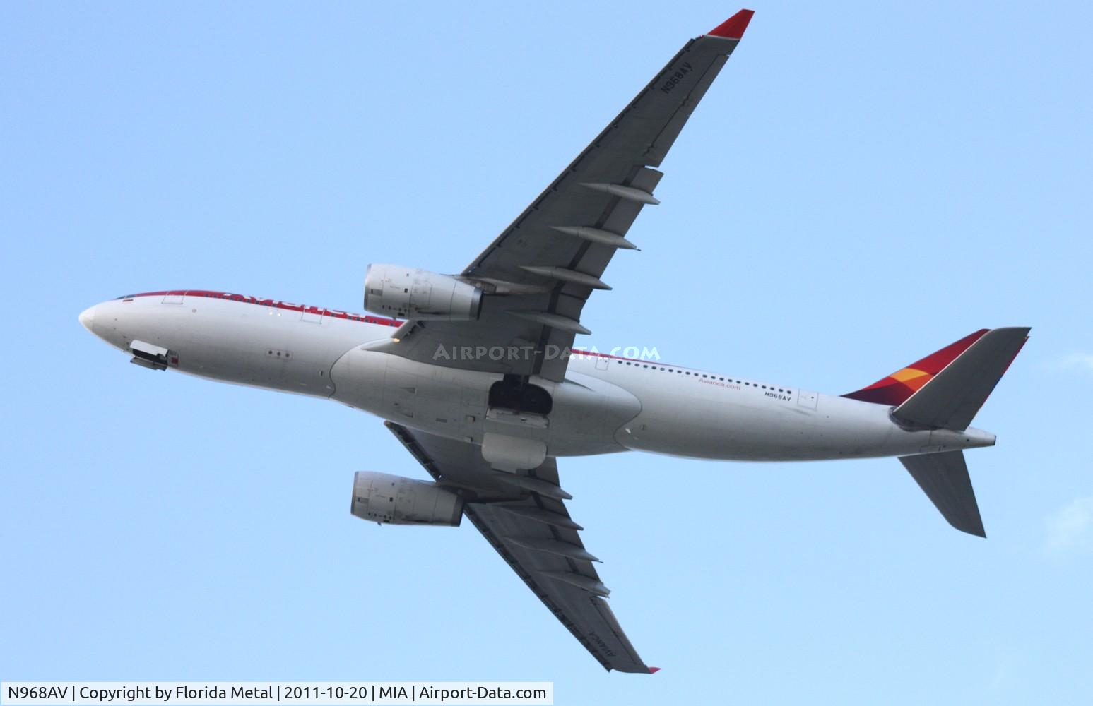 N968AV, 2009 Airbus A330-243 C/N 1009, Avianca A330