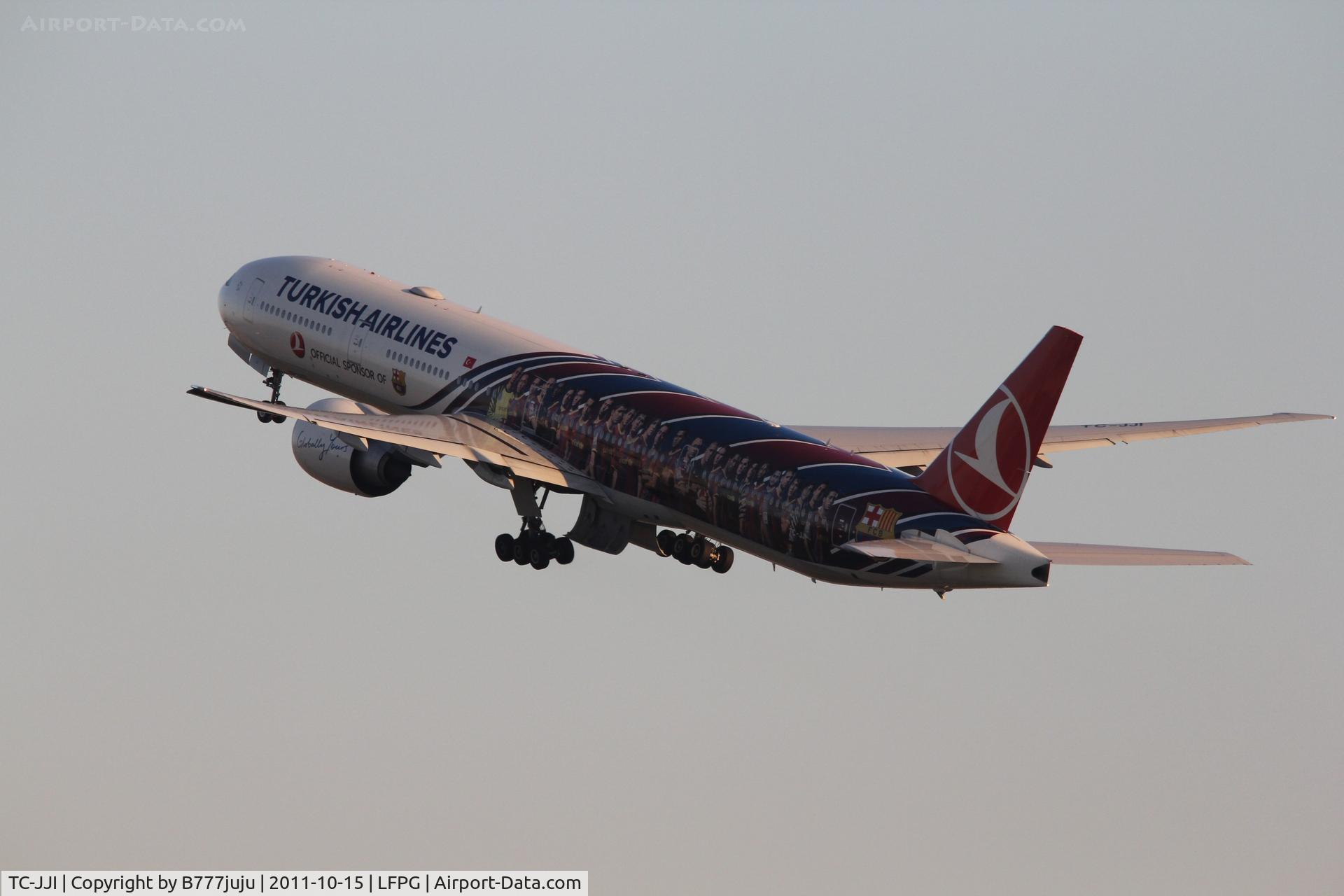 TC-JJI, 2010 Boeing 777-3F2/ER C/N 40709, with FC Barcelons peint
