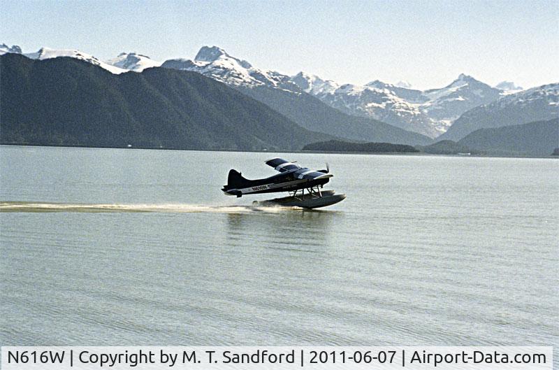 N616W, 1958 De Havilland Canada DHC-2 Beaver Mk.I C/N 1290, At Ideal cove, Alaska.