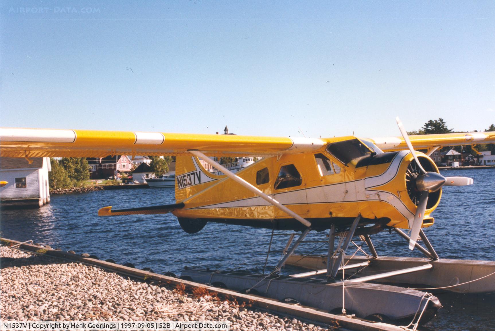 N1537V, 1953 De Havilland Canada DHC-2 Beaver Mk.1 C/N 494, Folsom's Air Service , Greenville , Seaplane Fly In 1997
