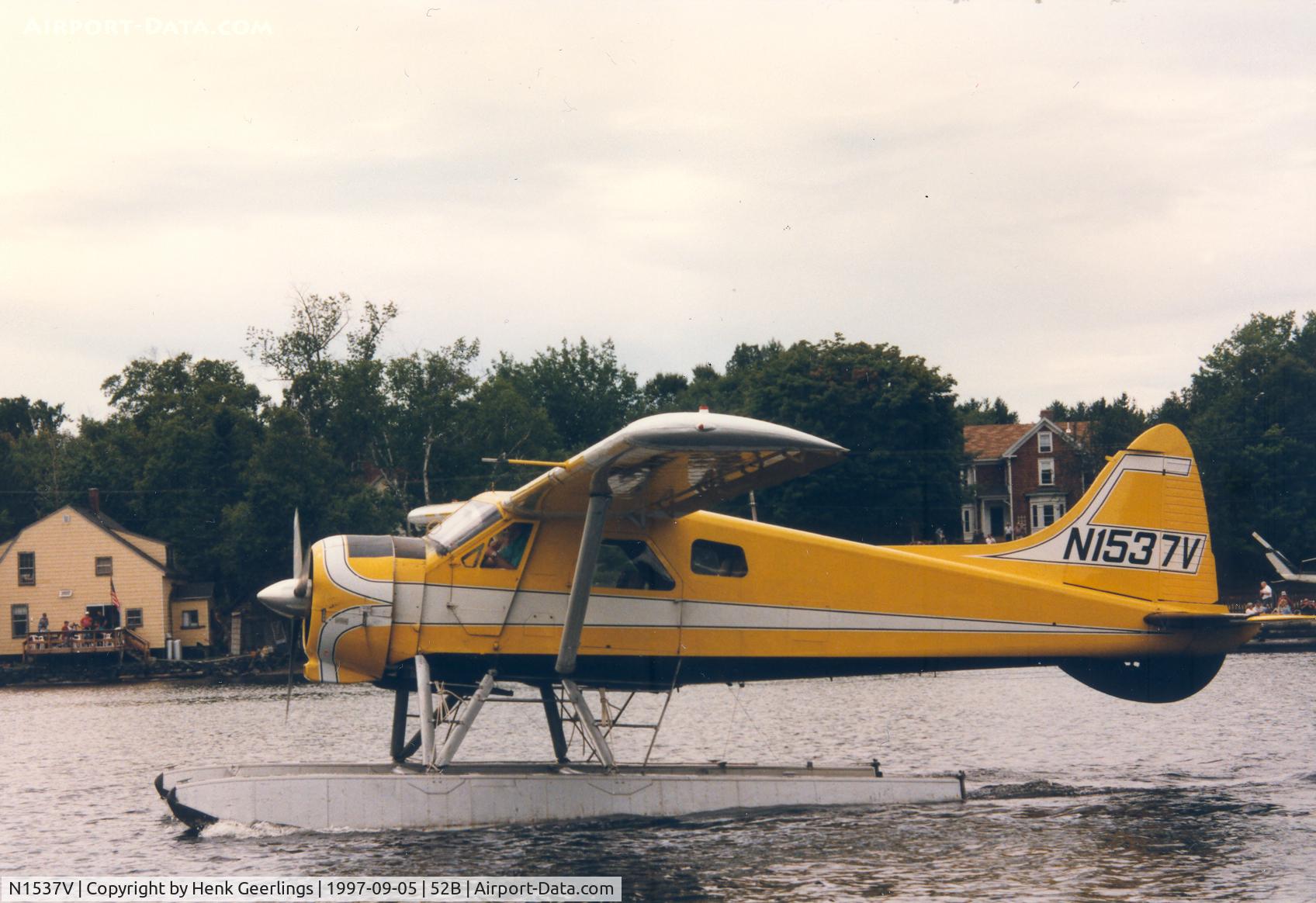 N1537V, 1953 De Havilland Canada DHC-2 Beaver Mk.1 C/N 494, Folsom's Air Service , Greenville , Seaplane Fly In 1997