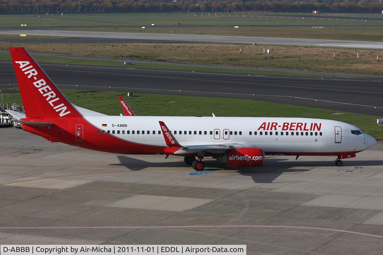 D-ABBB, 2001 Boeing 737-86J C/N 32624, Air Berlin, Boeing 737-86J (WL), CN: 32624