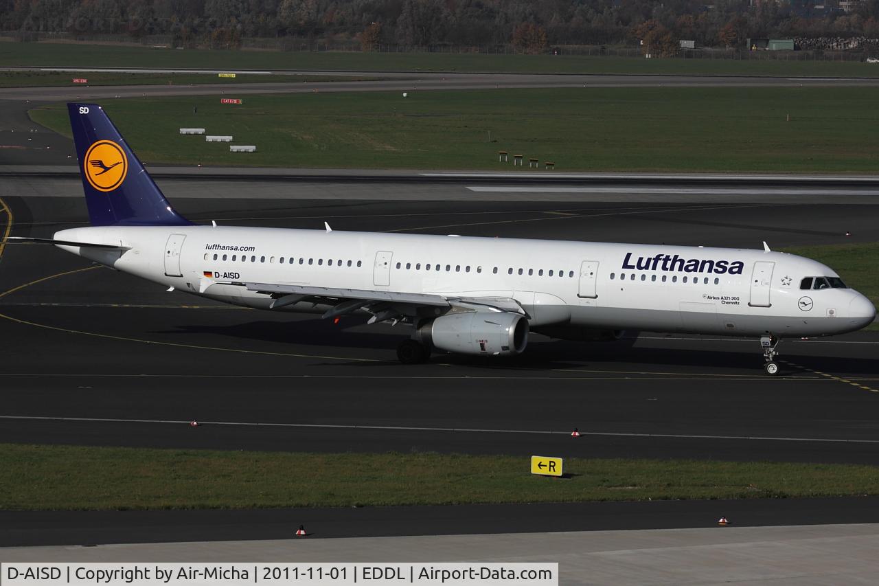 D-AISD, 2000 Airbus A321-231 C/N 1188, Lufthansa, Airbus A321-231, CN: 1188, Name: Chemnitz