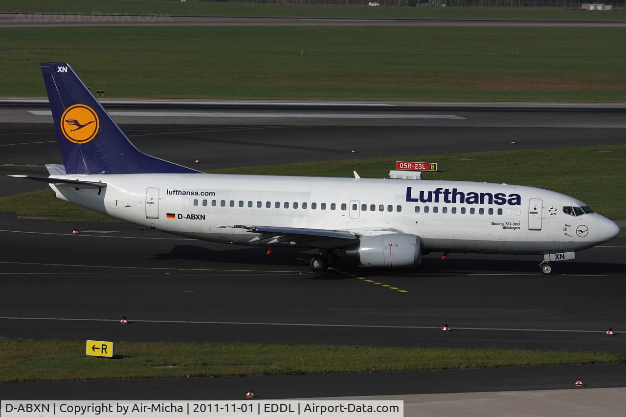 D-ABXN, 1987 Boeing 737-330 C/N 23872, Lufthansa, Boeing 737-330, CN: 23872/1447, Name: Böblingen