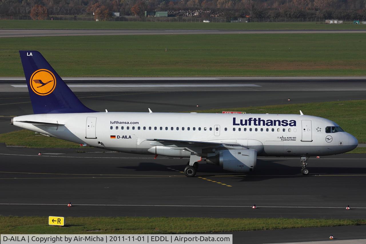 D-AILA, 1996 Airbus A319-114 C/N 609, Lufthansa, Airbus A319-114, CN: 0609, Name: Frankfurt/Oder
