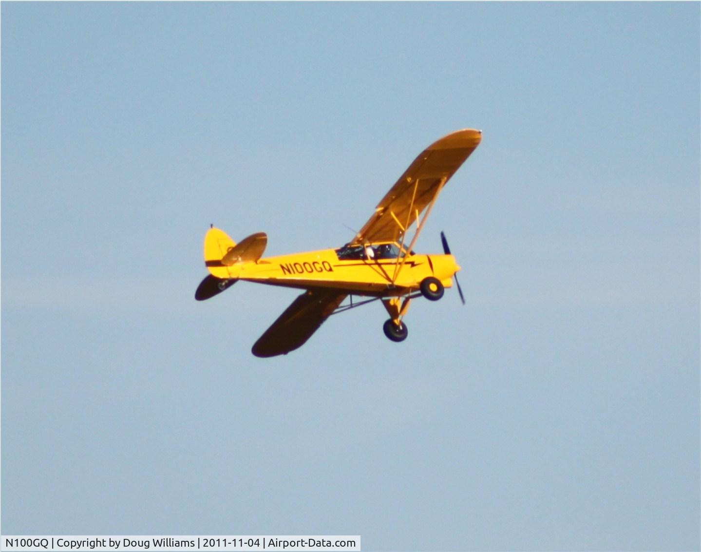 N100GQ, Cub Crafters CC18-180 Top Club C/N CC18-0041, Doing low attitude maneuvers east of Waurika, Oklahoma