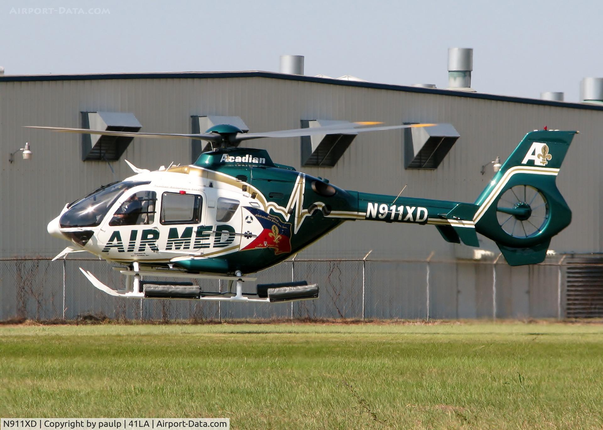 N911XD, 2000 Eurocopter EC-135T-1 C/N 0144, At Metro Aviation / Downtown Shreveport.