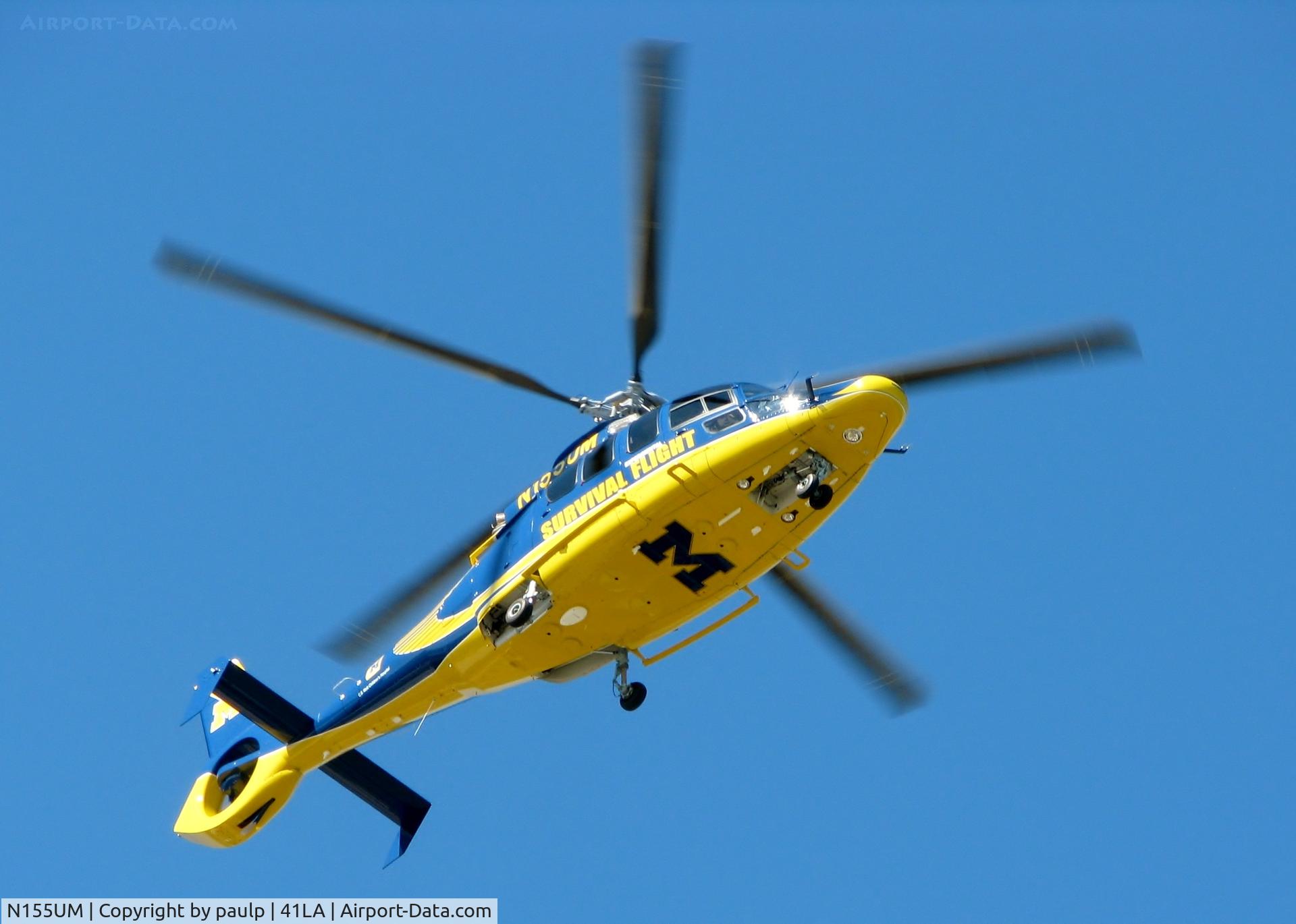 N155UM, 2011 Eurocopter EC-155B-1 C/N 6934, At Metro Aviation / Downtown Shreveport. A beautiful new aircraft!