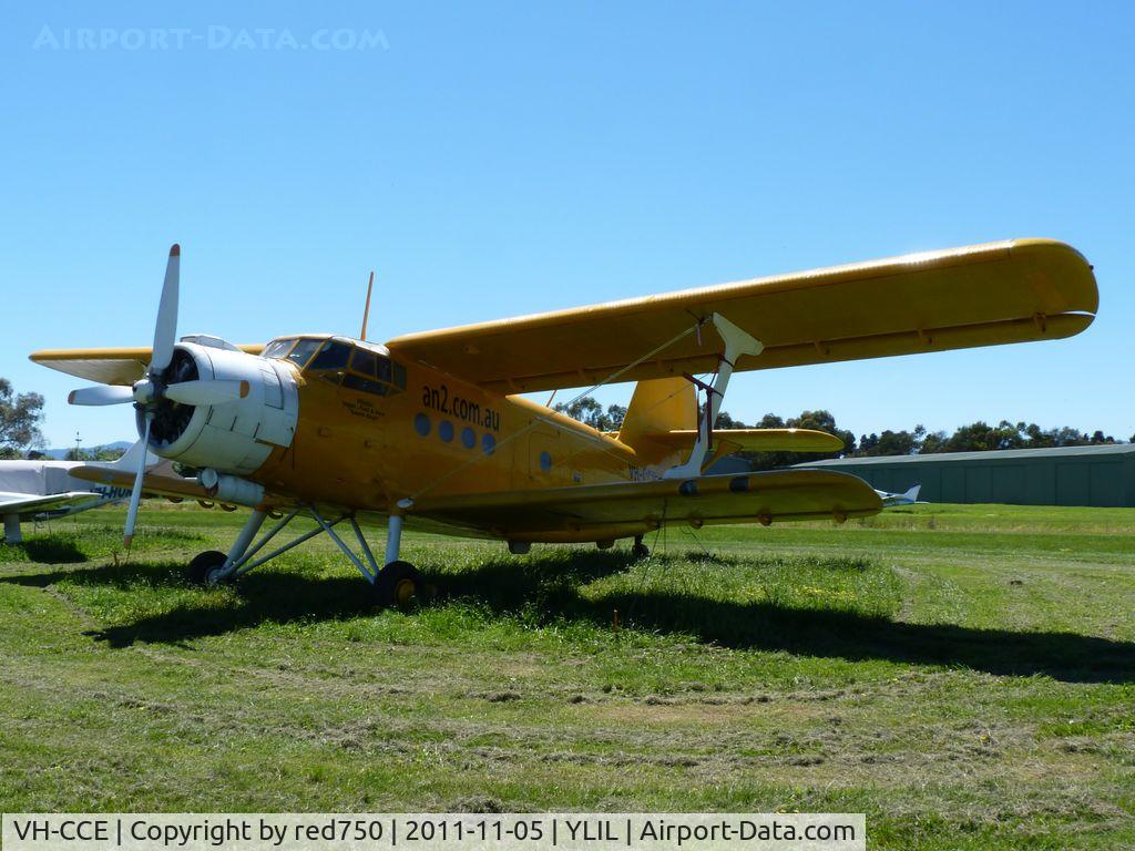 VH-CCE, 1989 Antonov An-2TP C/N 1G234-09, Antonov An-2 VH-CCE at Lilydale