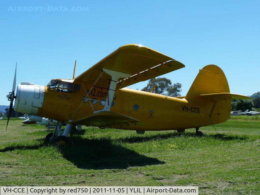 VH-CCE, 1989 Antonov An-2TP C/N 1G234-09, Antonov An-2 VH-CCE at Lilydale