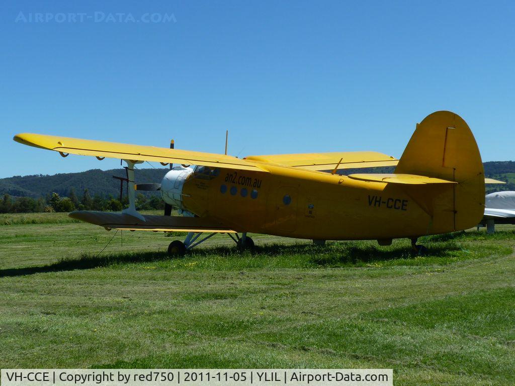 VH-CCE, 1989 Antonov An-2TP C/N 1G234-09, Antonov An-2 VH-CCE at Lilydale