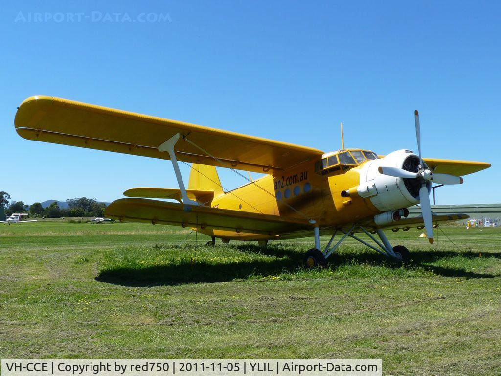 VH-CCE, 1989 Antonov An-2TP C/N 1G234-09, Antonov An-2 VH-CCE at Lilydale, the only An-2 flying in Australia.