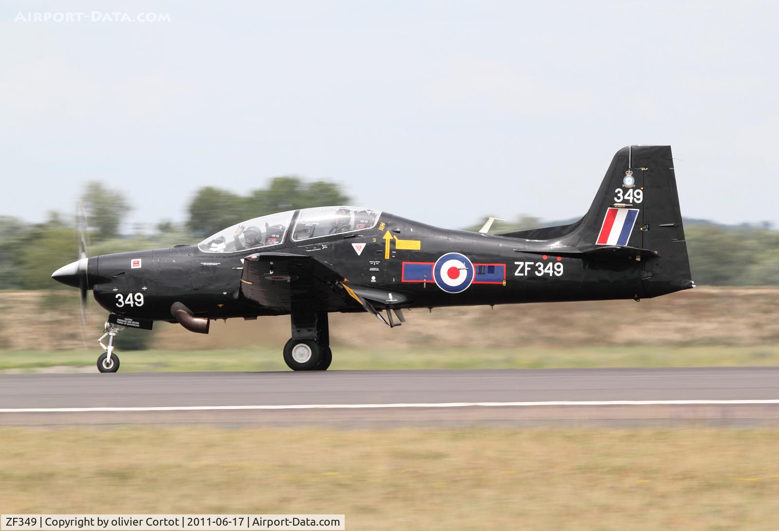 ZF349, Short S-312 Tucano T1 C/N S113/T84, Landing at Saint dizier french AFB