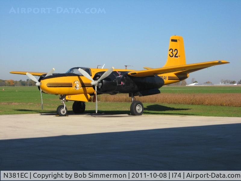 N381EC, 1944 Douglas A-26C Invader C/N 29227, On the ramp at the Champaign Aviation Museum - Urbana, Ohio.
