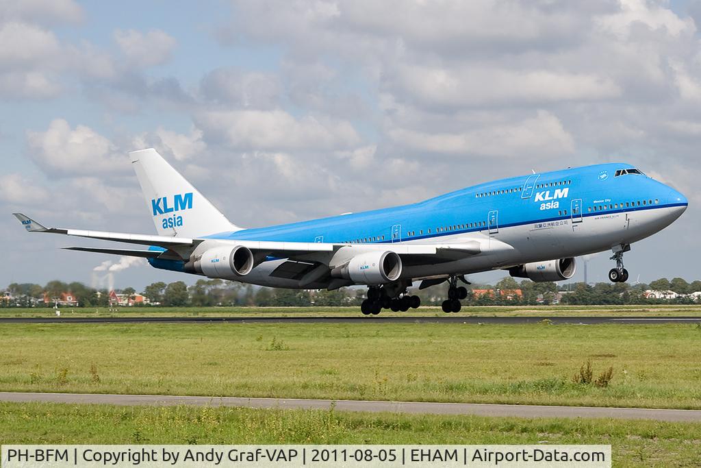 PH-BFM, 1992 Boeing 747-406BC C/N 26373, KLM 747-400