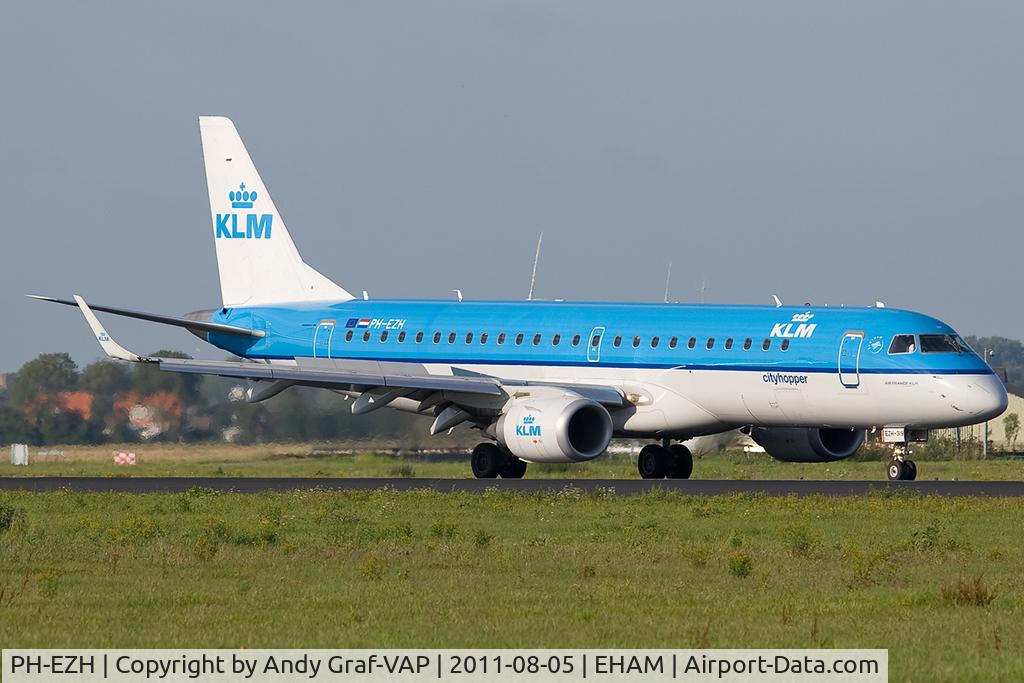 PH-EZH, 2009 Embraer 190LR (ERJ-190-100LR) C/N 19000319, KLM EMB190