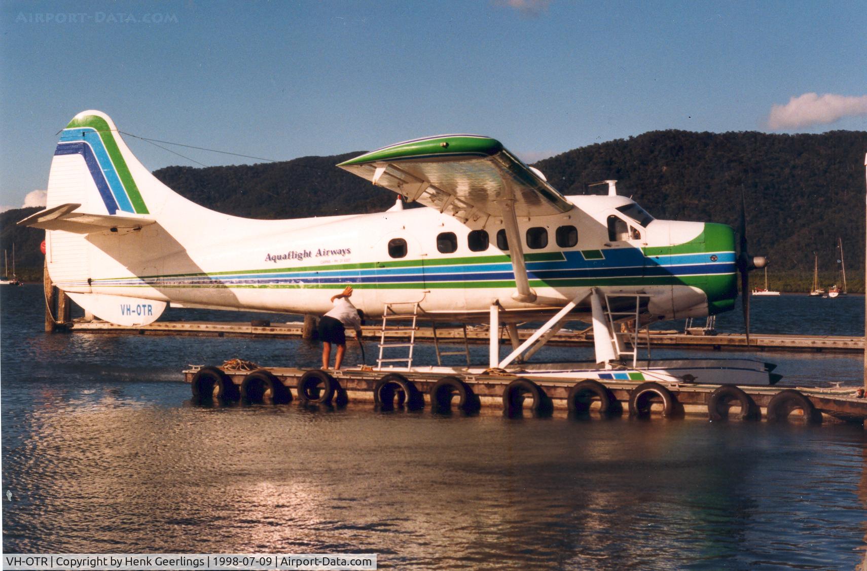 VH-OTR, 1960 De Havilland Canada DHC-3 Otter Otter C/N 373, Aquaflight Airways . Cairns Seaplane Base