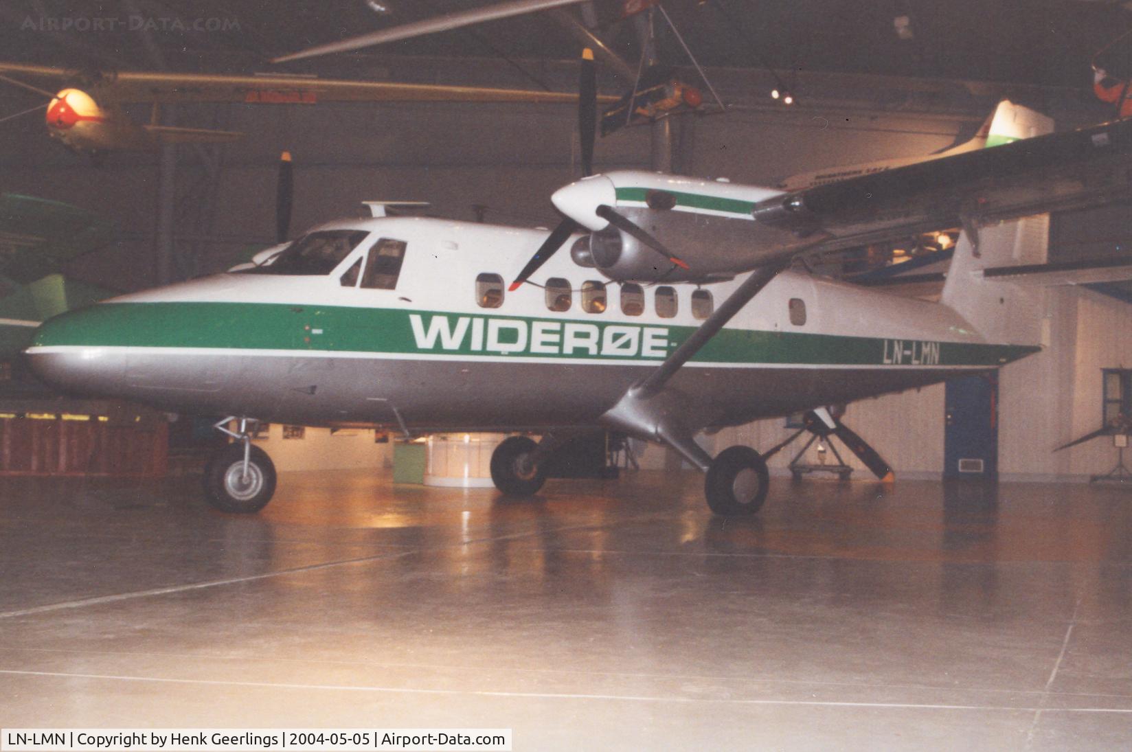 LN-LMN, 1968 De Havilland Canada DHC-6-200 Twin Otter C/N 127, Wideroe , Bodo Aviation Museum , Bodo - Norway