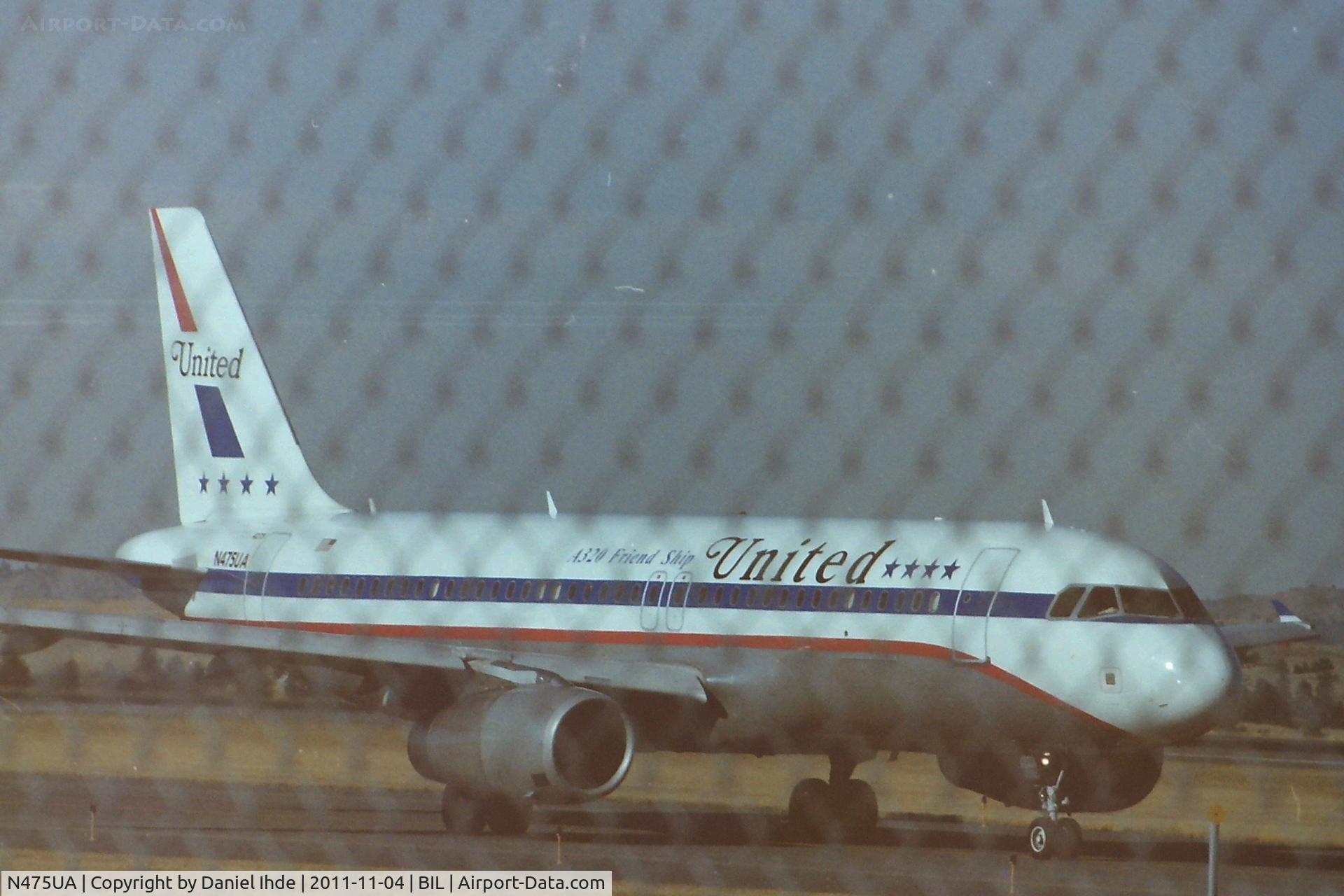 N475UA, 2001 Airbus A320-232 C/N 1495, Retro Untited Airbus A320 @ BIL