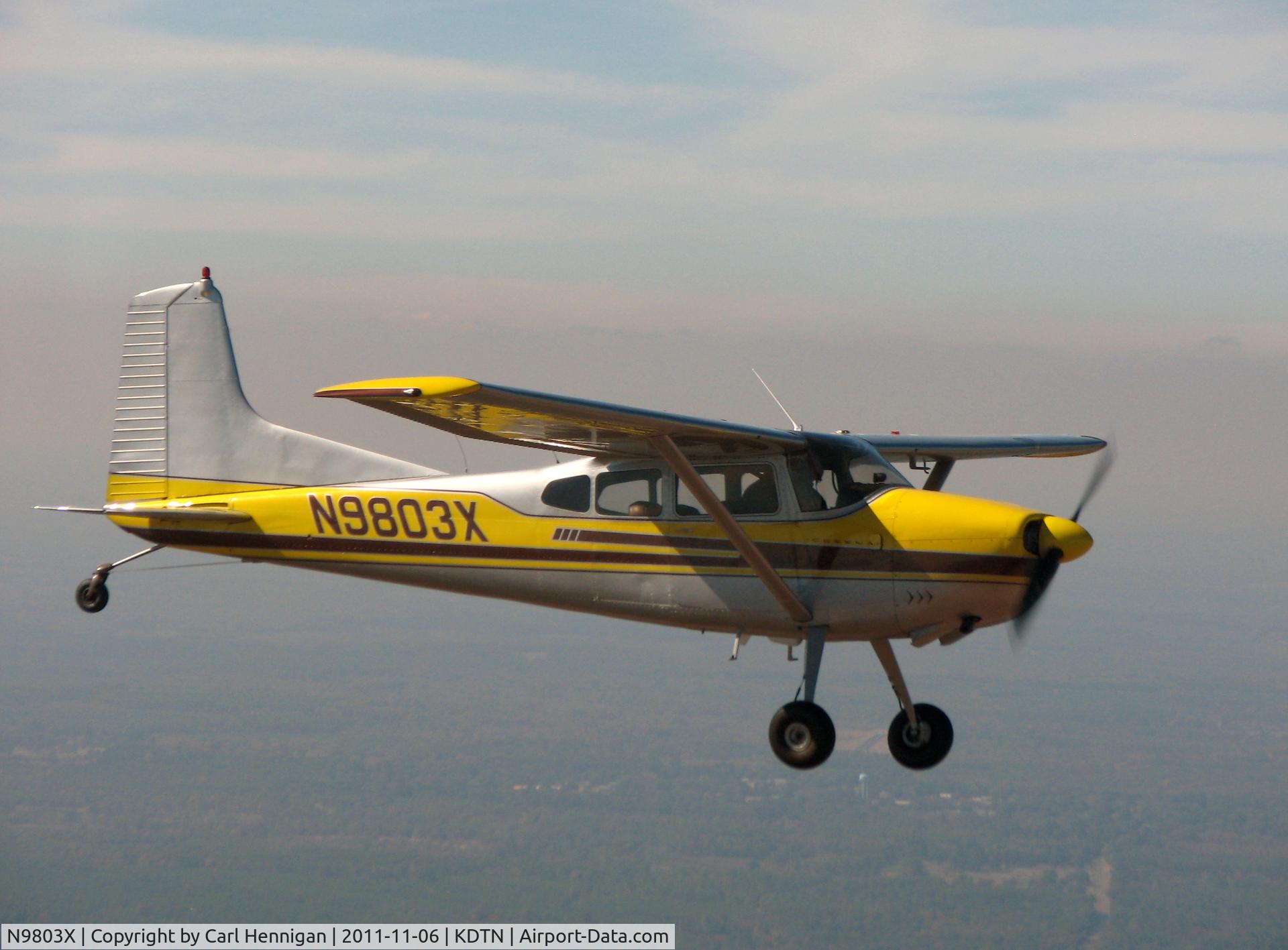N9803X, 1961 Cessna 185 Skywagon C/N 1850003, 15 miles North of Shreveport Downtown Airport