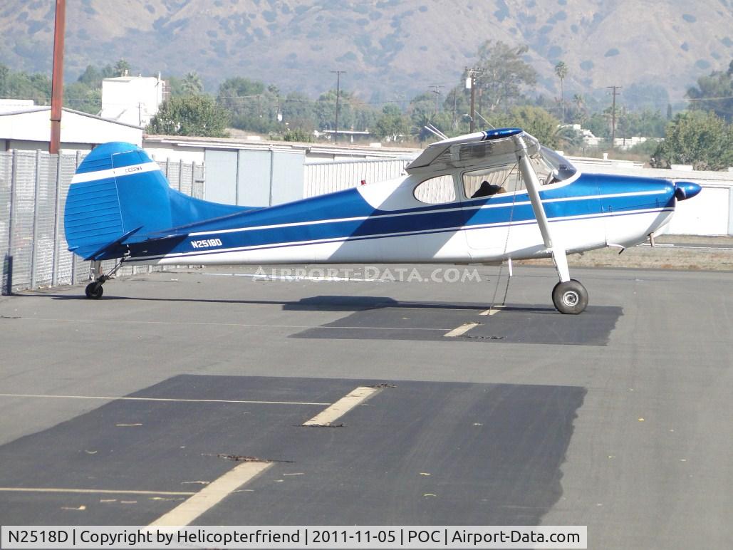 N2518D, 1952 Cessna 170B C/N 20670, Backed in and parked by the fence in trasient parking