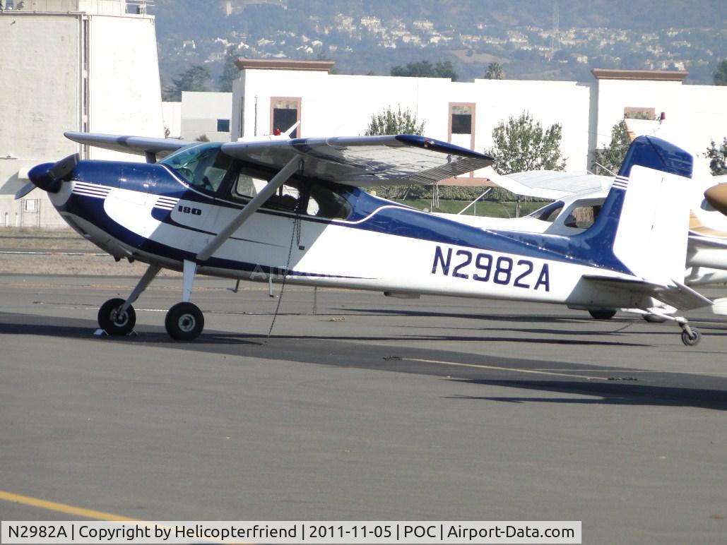 N2982A, 1953 Cessna 180 C/N 30182, Parked in transient parking