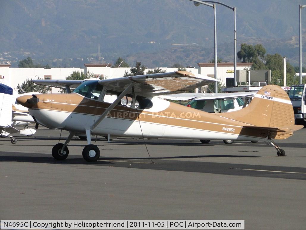 N4695C, 1953 Cessna 170B C/N 25639, Parked in transient parking