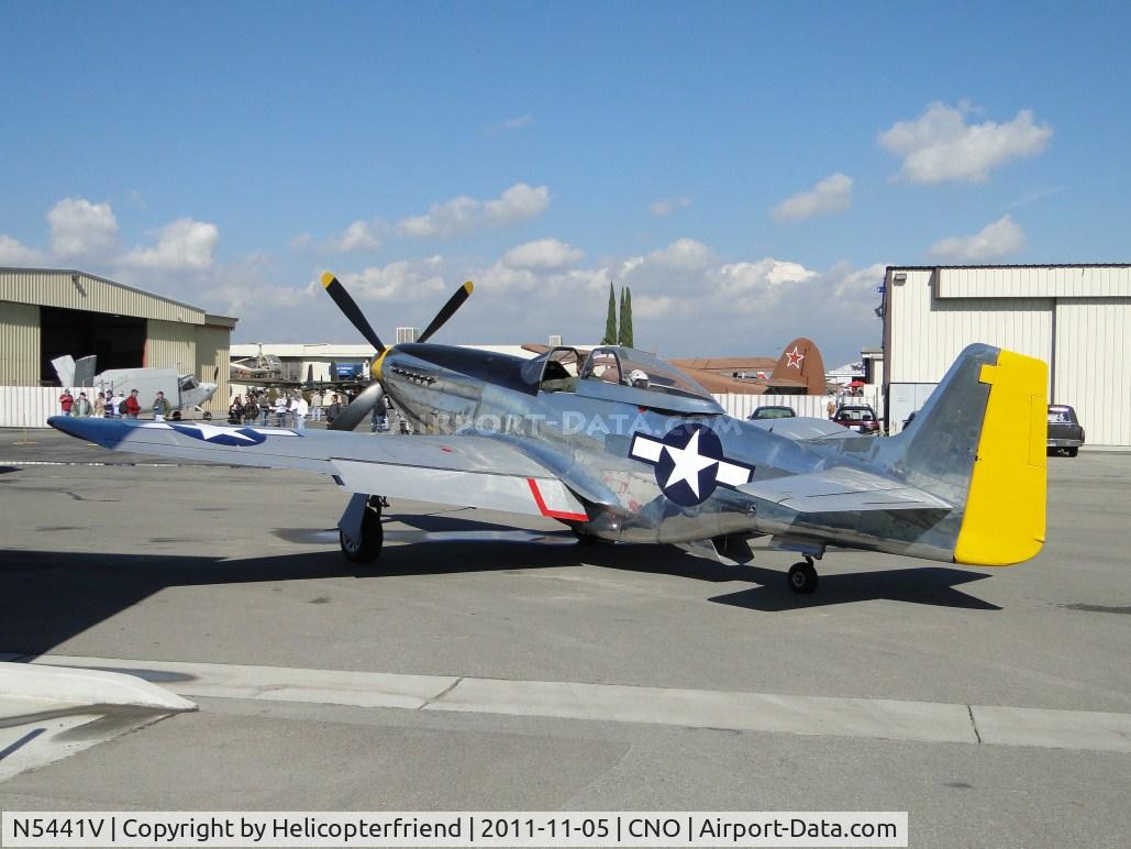 N5441V, 1961 North American F-51D Mustang C/N 45-11582, Waiting to start up