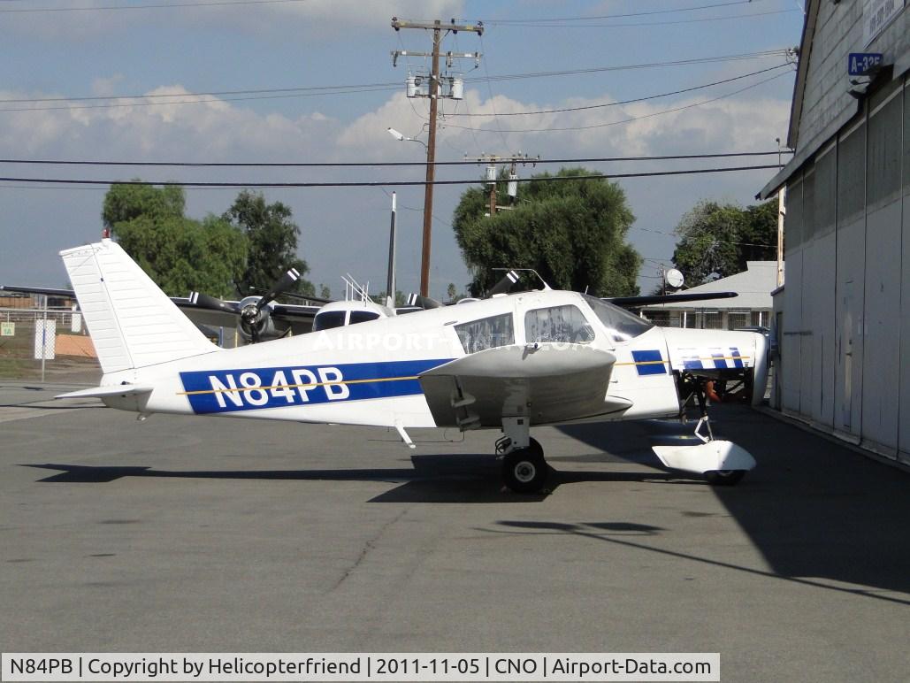 N84PB, 1968 Piper PA-28-140 C/N 28-24584, Parked at a hanger having engine work done